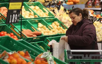 Inflación va al alza por frutas y verduras.