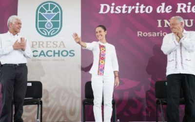 Sheinbaum promete seguir apoyando a Sinaloa y al gobernador Rubén Rocha.